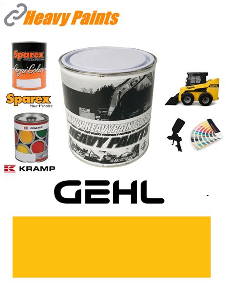 gehl skid steer yellow paint|Implement and Tractor Paint .